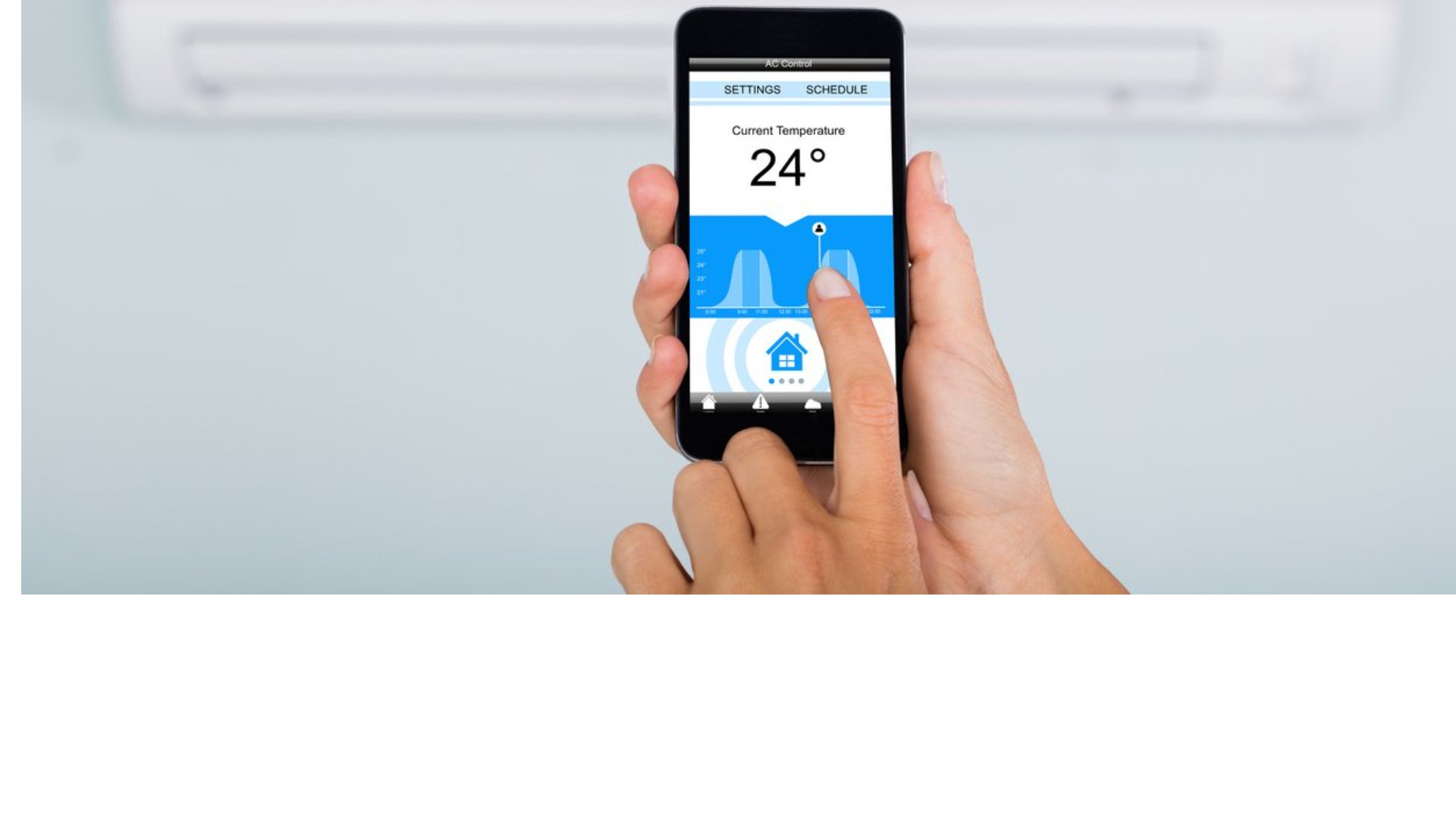 WiFi vezérléses klímaberendezés irányítása okostelefonról mobilalkalmazással